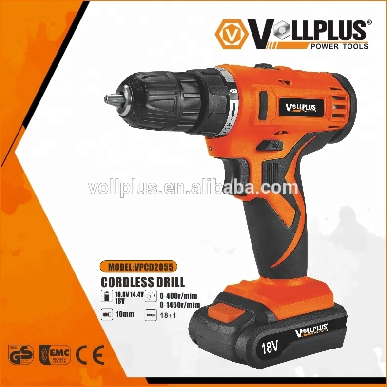 Vollplus High torque VPCD2055-2 14.4V Electric cordless drill impact drill Cordless drill