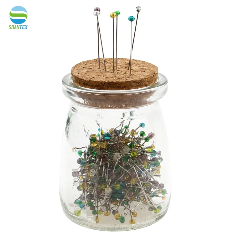 Colorful Garment Tailored Positioning Needle Safety Pear Shape Pin  in bottle