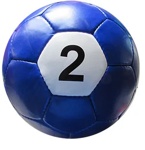 Billiards design hand sewn PU futsal soccer ball size 4