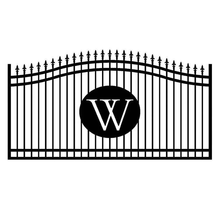 custom making aluminum single driveway gate