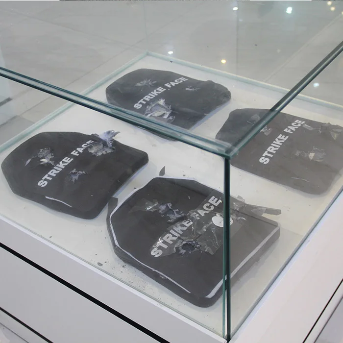 YF Manufactured Training Plate Alumina with PE Hard Armor Plate Single Curved Ceramic Body Protection Hard Plate For Sale