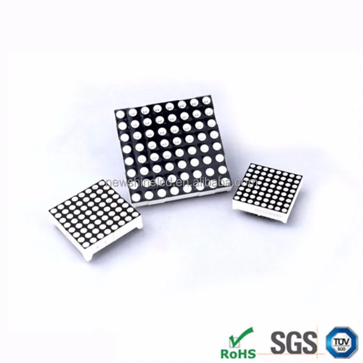Пользовательский светодиодный матричный дисплей высокой яркости 8x8 точечный для рекламы