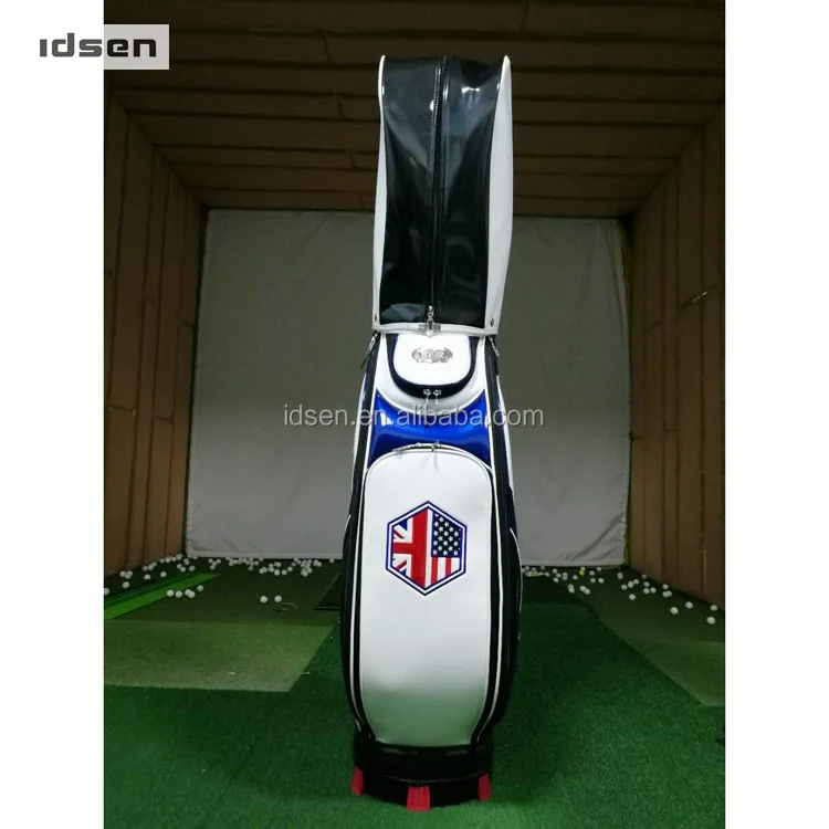 Wholesale Waterproof Custom Tour Golf Staff PU Bag golf bag for men