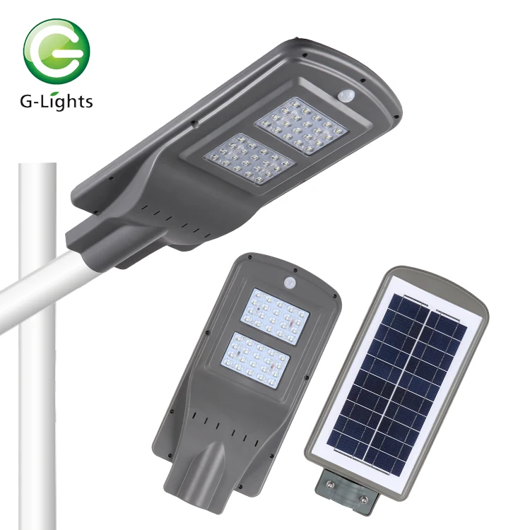 Alibaba best sellers outdoor IP65 20w 40w 60w 80w all in one integrated solar LED street lights