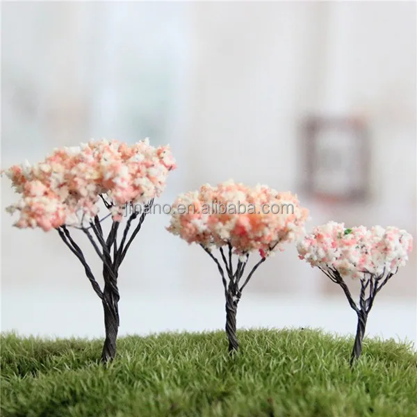 Мосс микро пейзаж украшения озеленение растения искусственные вишневого дерева ремесла