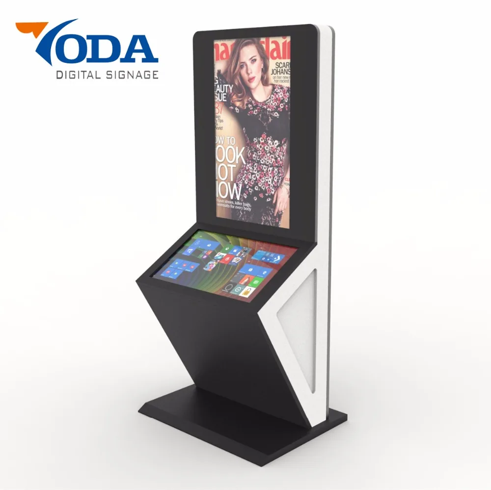 
New Design Double-screenTouch Screen Kiosk All-in-one PC for Shopping mall indoor Digital Sigange 