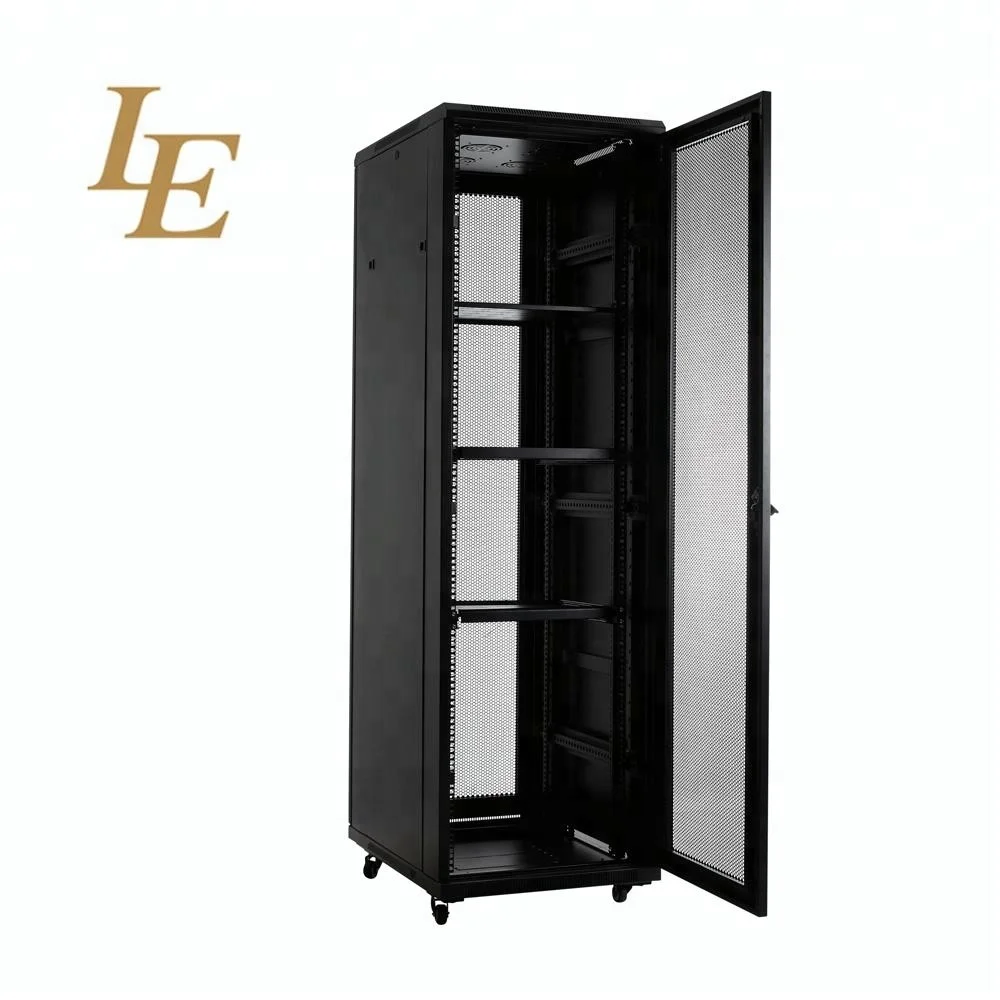 LE 800kgs loading 42u mesh front and rear door server cabinet