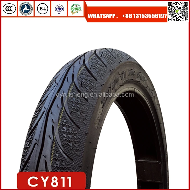 Высококачественная мотоциклетная шина DONGYING RUISHENG 80/90-14 с высокой степенью натурального каучука