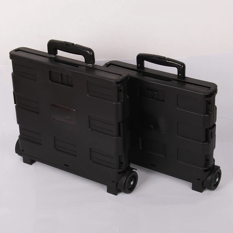 
Folding box aluminum personal foldable shopping trolley cart on wheels 