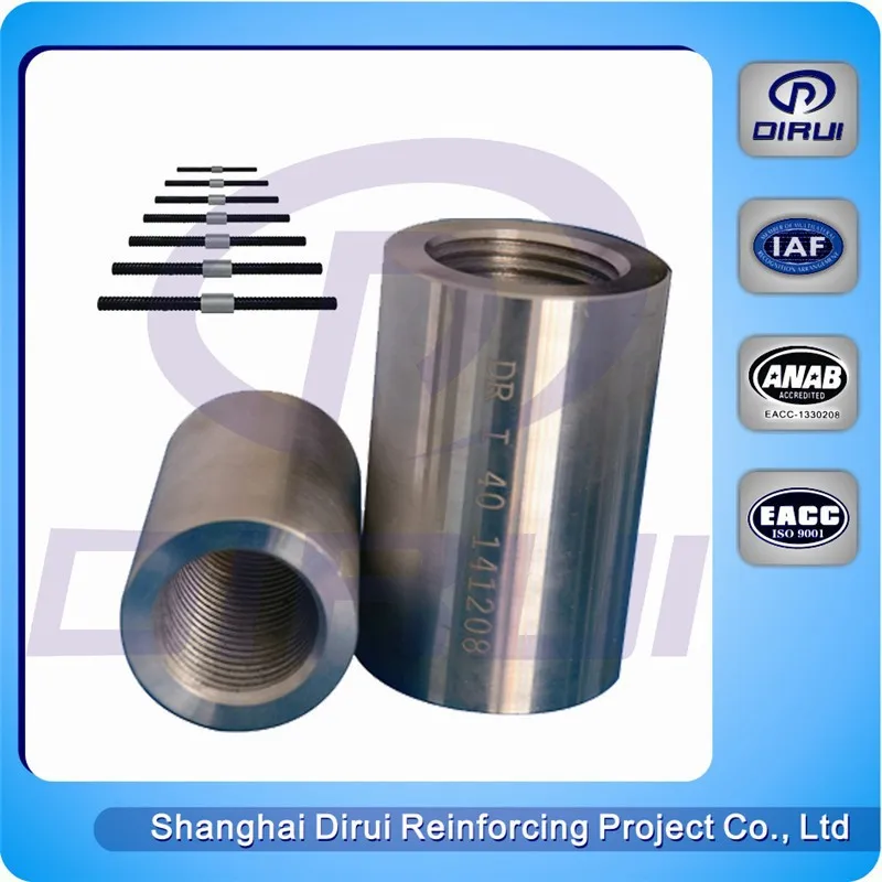 45C/40Cr material rebar coupler products/railway connector yoke/ mechanical bar coupling