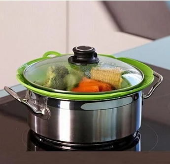 duvet cover sets Pan Pot Cover Food Grade Test Silicone Spill Stopper Lid silicone pot cover lid set holder