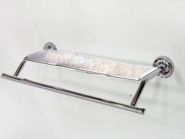 
Good Quality Wall Mounted Corner Tempered Glass Shelf 