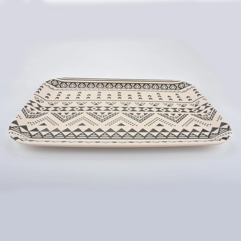 
wholesale Eco-friendly Melamine rectangular serving tray for food 