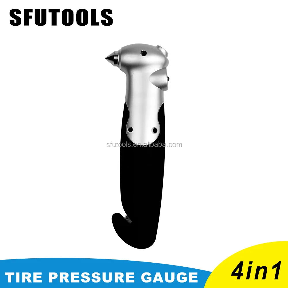 SFUTOOLS China supply directly latest design digital car tire pressure gauge 4 in one