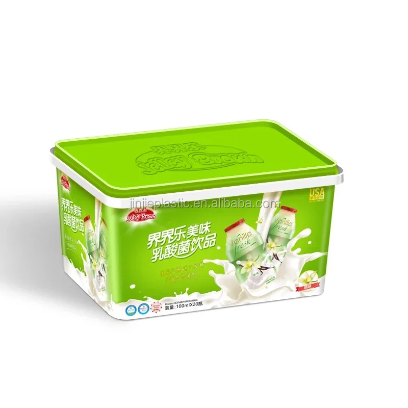 Wholesale Customized Food Storage 3D IML Plastic Containers cookie candy  container