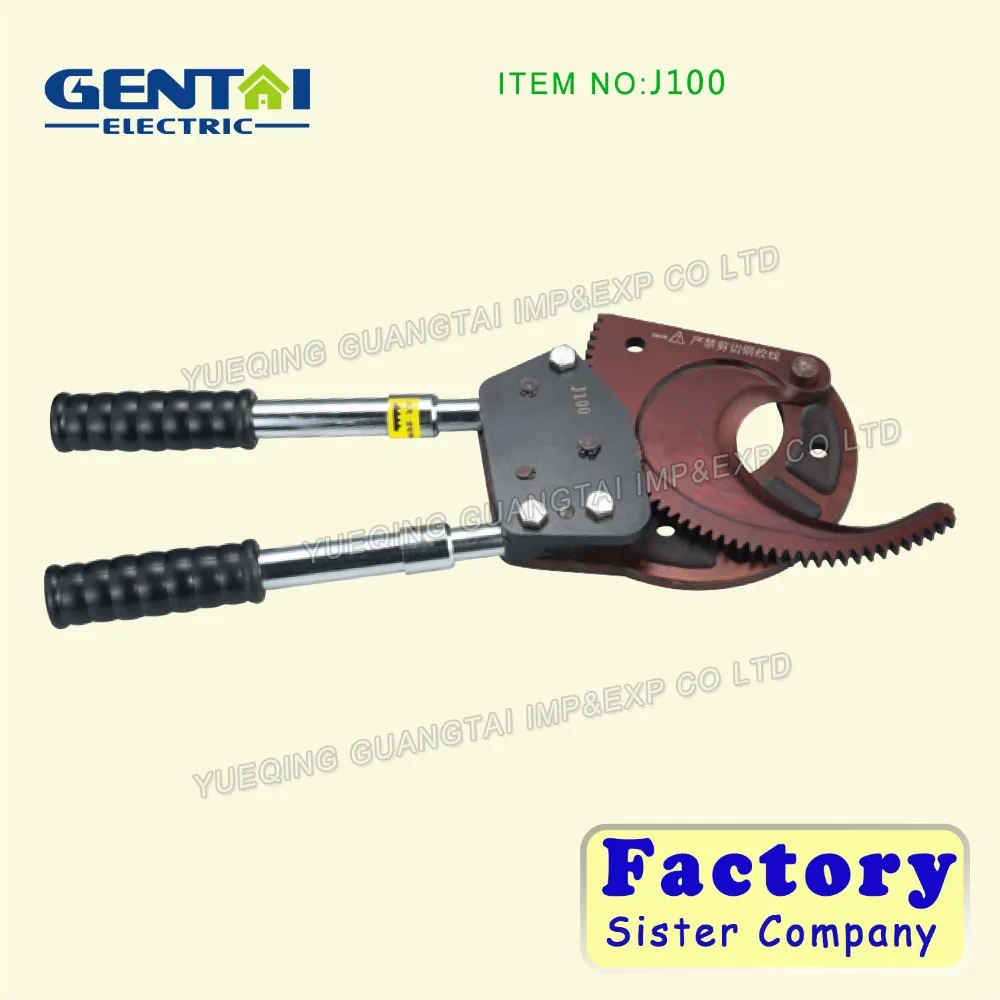 J30 Powerful Ratchet Cable Cutter Tools Max to 90mm for Amored Cable , Hand Cable Cutters Series Tools