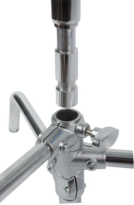 Photo Video Studio Heavy Duty Stainless Steel C Stand with Boom Arm and 2 Grip Head for Studio Strobe Softbox Reflector