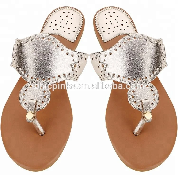 Factory Women Custom Print White Flip Flops