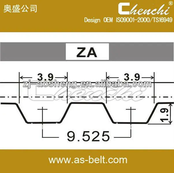 industrial automatic timing belt belt121za19 101za18 95za18 122za23 timing belt