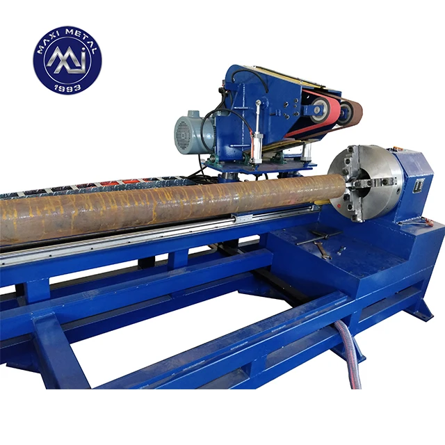 Auto abrasive belt pipe polishing grinding machine