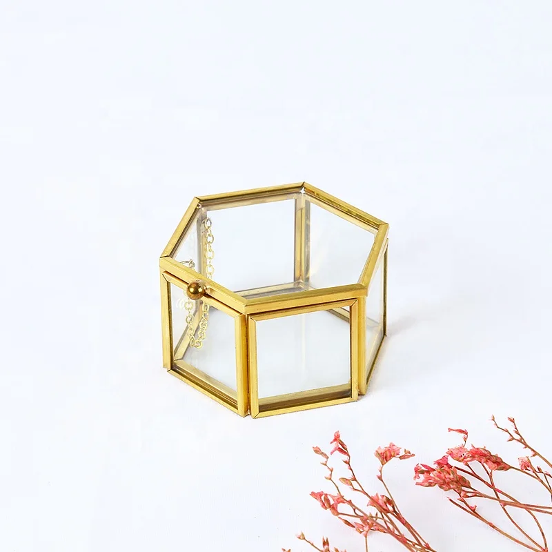 DIGU европейские коробки для ювелирных изделий в стиле ретро сделанные на заказ откидные зеркальные стеклянные хранения