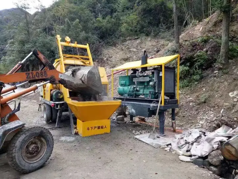 40 Cubic Meter Per Hour diesel Concrete Mixer With Pump