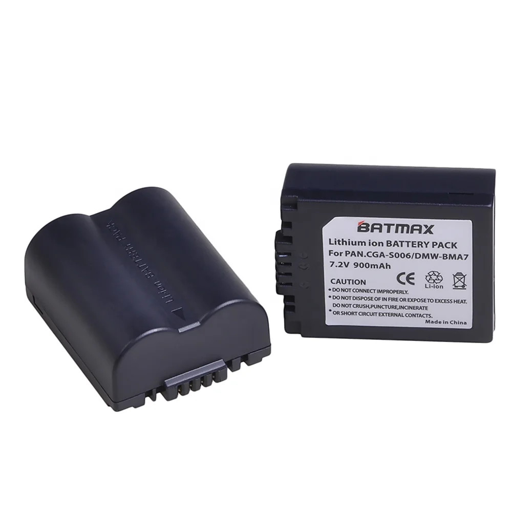 Factory CGA-S006 CGAS006 DMW-BMA7 CGR-S006E camera Battery For Panasonic Lumix DMC-FZ7 FZ8 FZ18 FZ35 FZ28 FZ38 FZ30 Camera etc