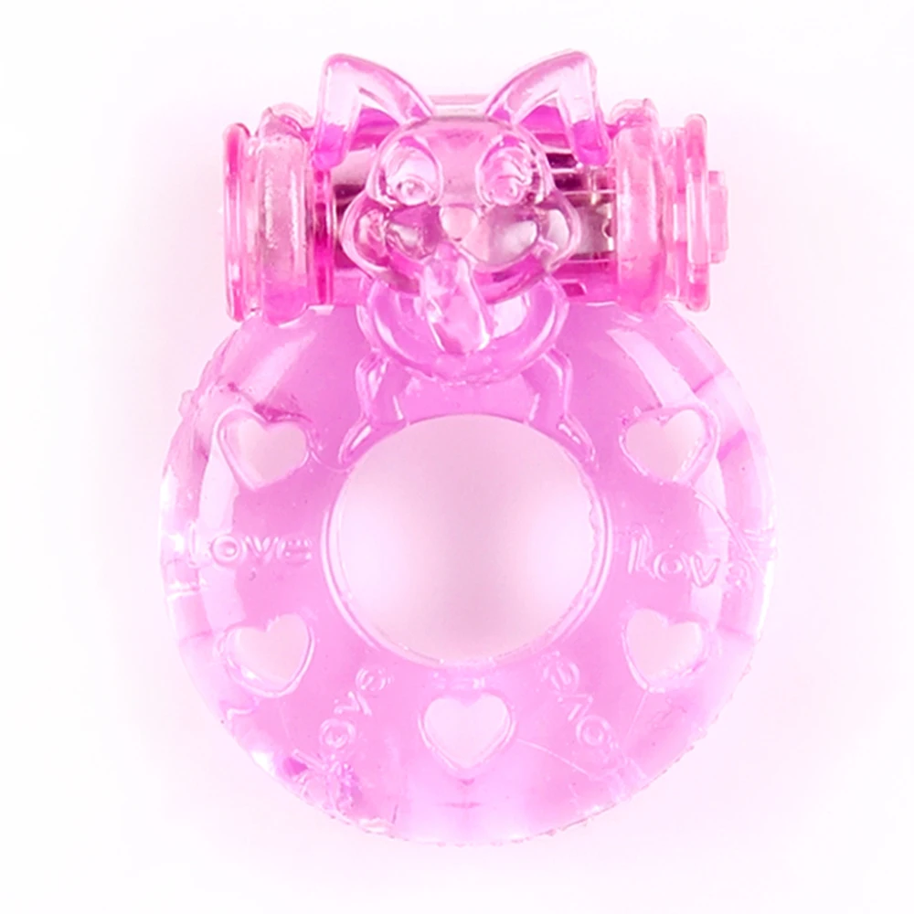 
100% Safety Material Vibrating Cock Ring Rabbit 
