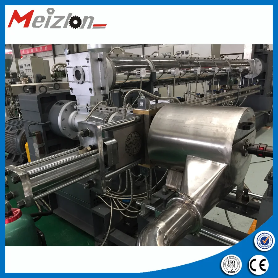 Recycling waste plastic bottles and bags single screw extruder plastic granules making machine from factory