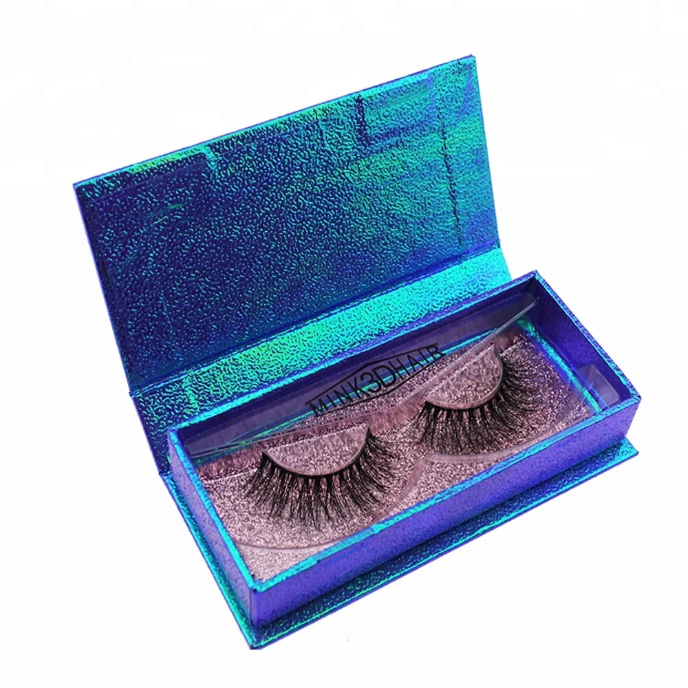 Create your own brand 3d mink eyelashes false silk synthetic eye lashes private label custom packaging box faux 3d mink lashes