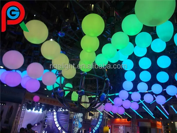Led Remote Control DMX Lifting Hanging Ball colorful shinning Kinetic ball for decoration