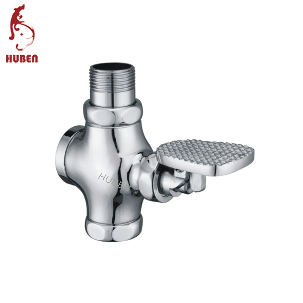 Public toilet brass pedal valve flush valve
