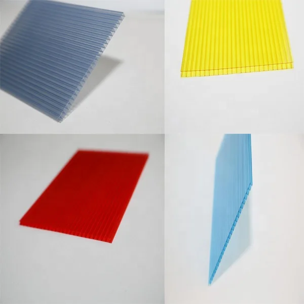 16mm/18mm/25mm triple wall plastic polycarbonate hollow honeycomb sheet