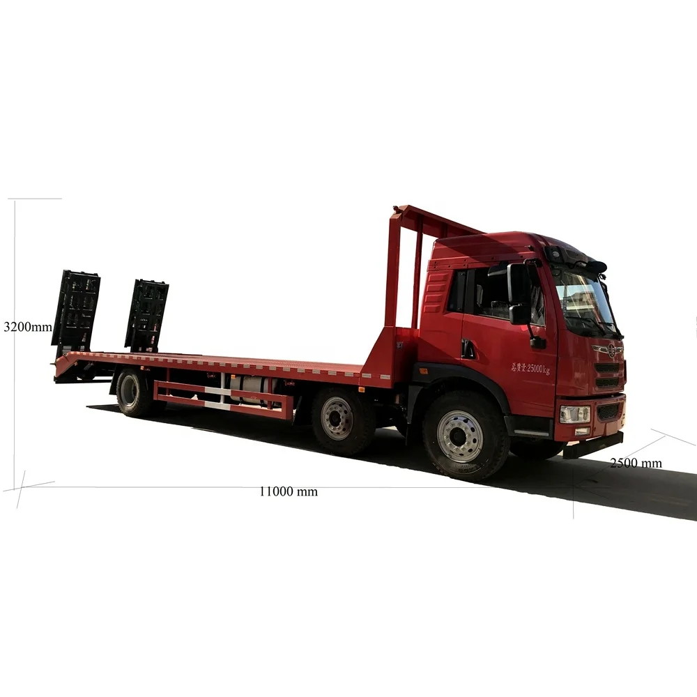 CLW 40 Tons flat bed excavators transport truck