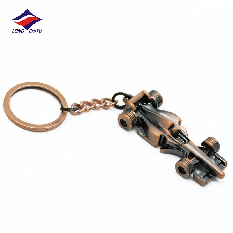 Longzhiyu 14 Years Maker Car Logo Keychain Custom Brand Metal Keyring 3D Full Metal Key Chain Souvenir Crafts Factory Wholesale
