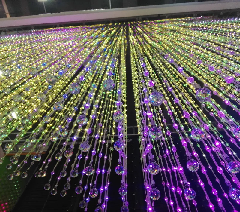 IP67 3D effects led light GG DMX Mini christmas led light balls 3D effects led pixel light FOR led curtain display