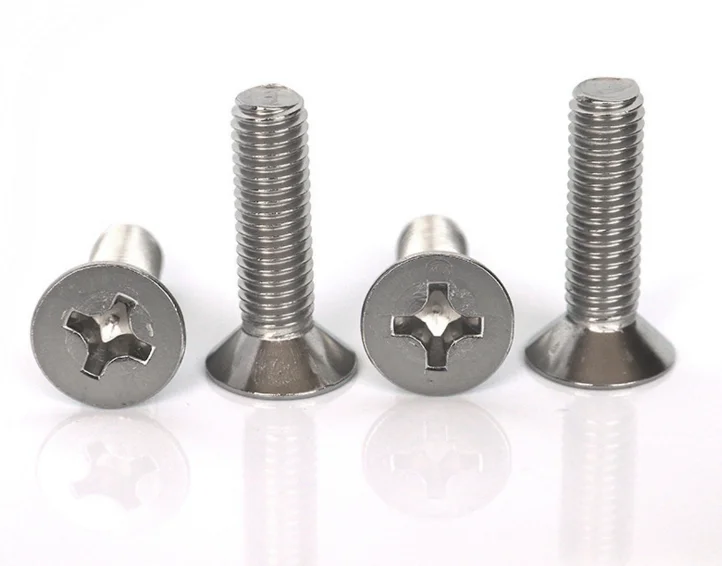Wholesale 304 Stainless Steel cross groove countersunk head machine screws