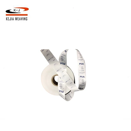 Customized Personalized Printed Branded Logo Branded Satin Label Ribbon Branding Printing with Company Logo