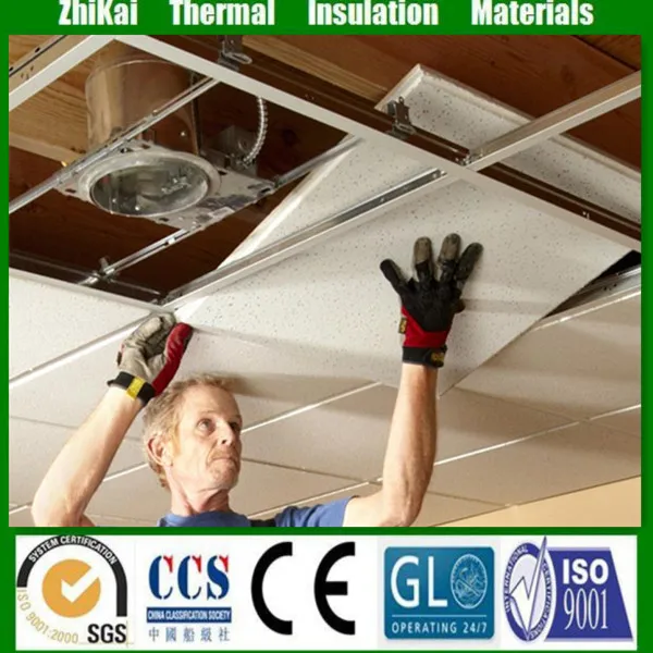 
595*595 ceiling tiles price/ Sound absorbing Roof materials Mineral ceiling panel 