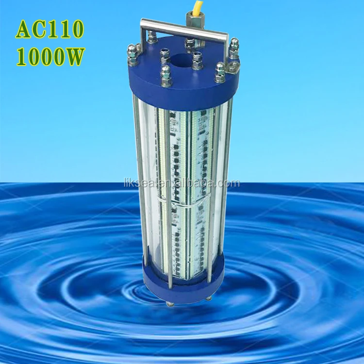 
LED Underwater fishing light IP68 Waterproof Squid 1000W AC 110V 