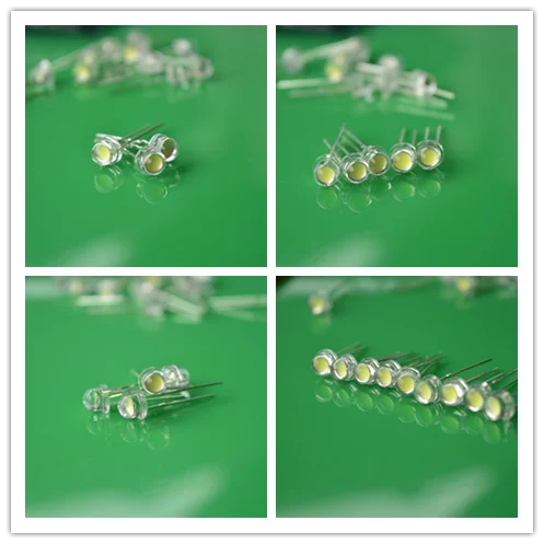 395nm - 400nm - 405nm 5mm UV Straw hat LED 120 - 140 degree for curing ink drying