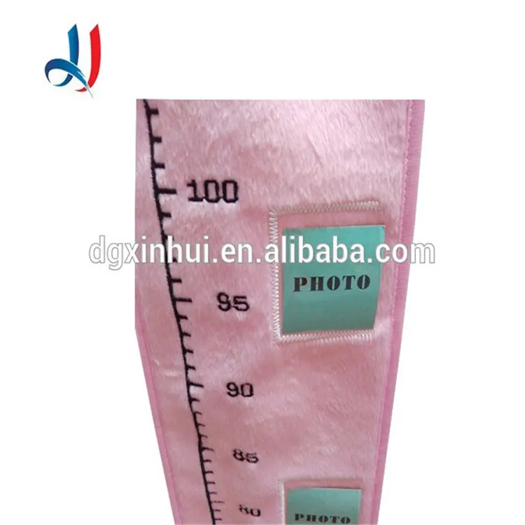 Factory Supplier polyester kids growth chart height meter wall decorative