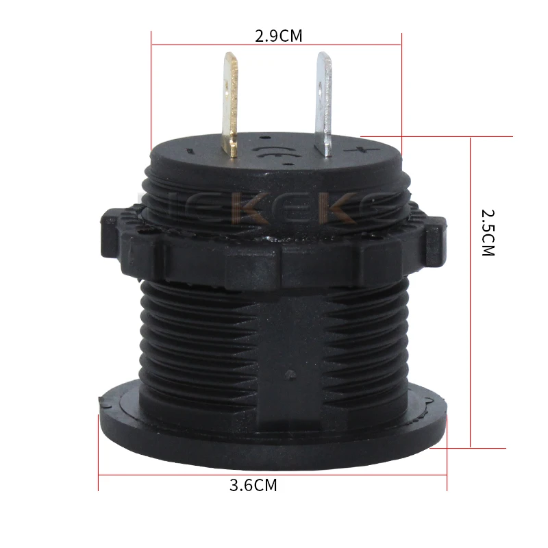 High quality 12V 24V car motorcycle digital display voltmeter