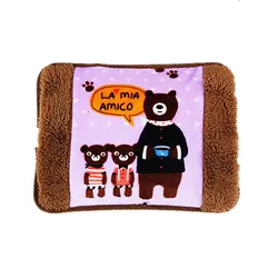 Cute Electric Hot Water Bag Covers Cartoon Figure Plush Doll Pillow Design