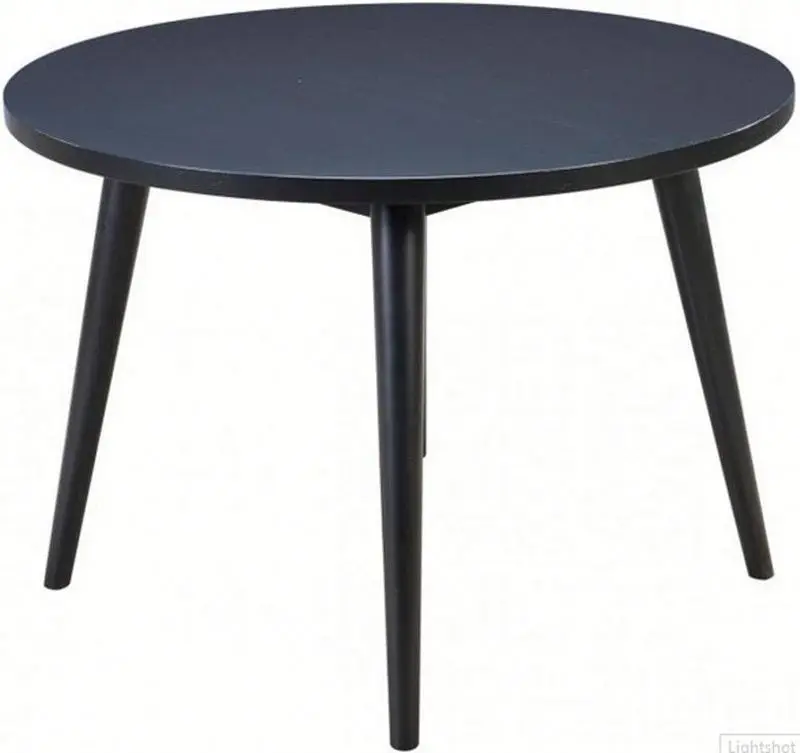 
Chinese style table, black modern round table dining room furniture dining table 