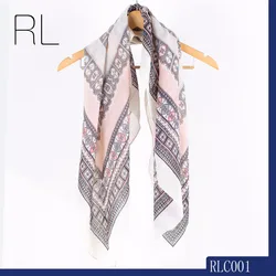 Rulan on sale polyester printing hip hop square scarf