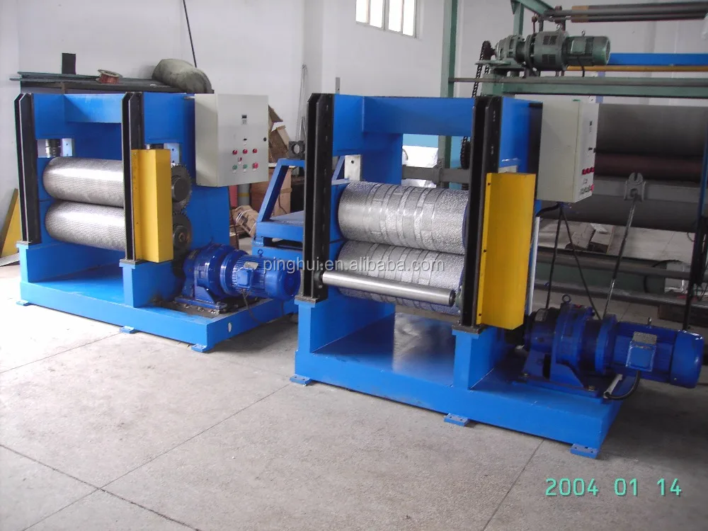 Brick grain steel embossing machine