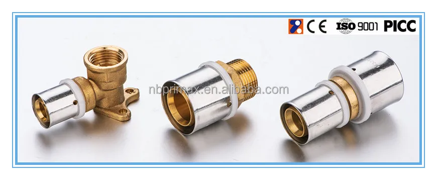 
Wholesale Brass Elbow Tee Coupling/Brass Fitting/Pex-Al-Pex Pipe 