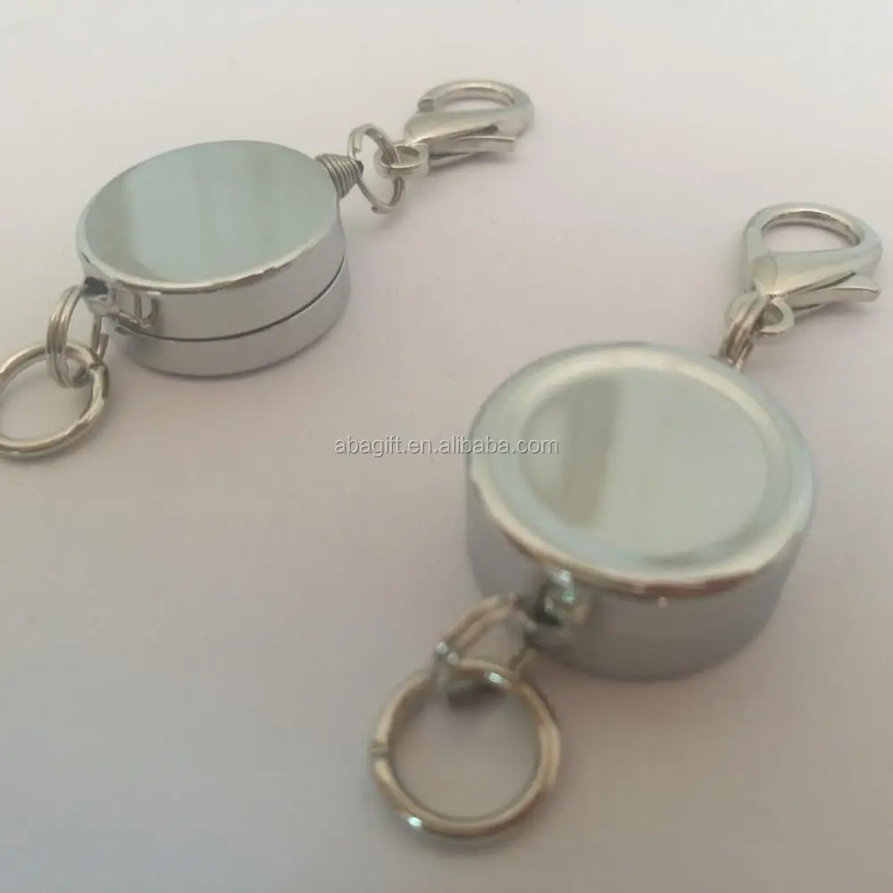 round shape small size retractable metal yoyo key chain