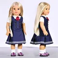 New AMERICAN PRINCESS Doll Clothes doll accessories fashion British style dress for 18 inch Girl doll